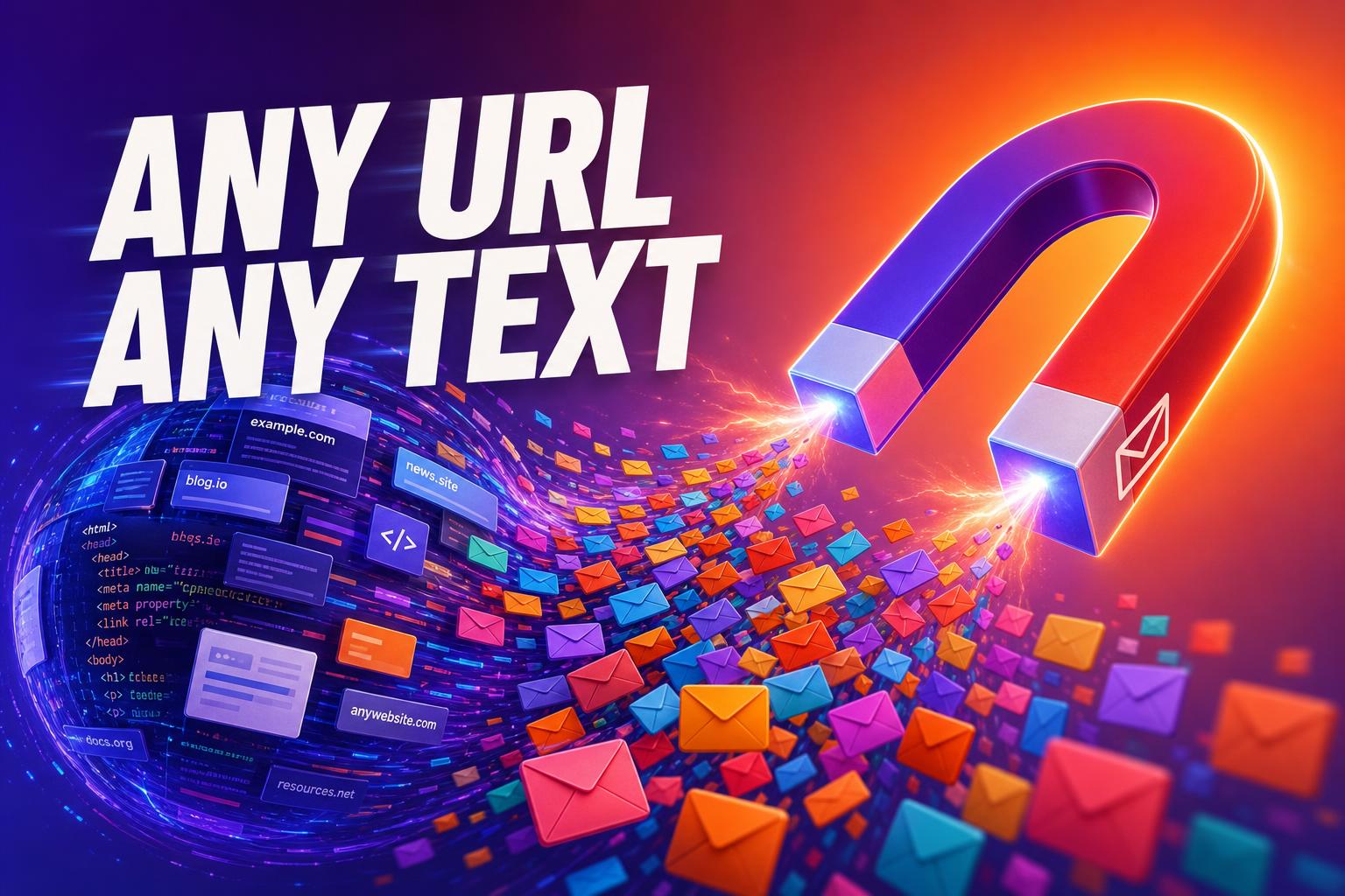 Any URL, any text